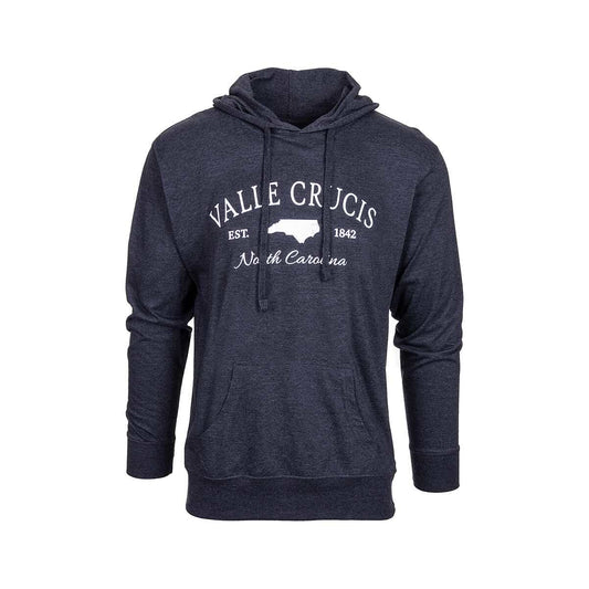Bay Pointe Valle Crucis North Carolina State Hooded Long Sleeve T-Shirt