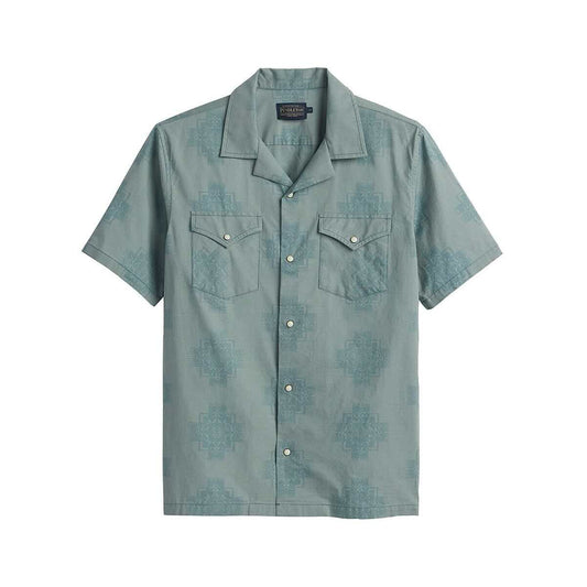 Pendleton Men's Western Aloha Short Sleeve Button Up Shirt