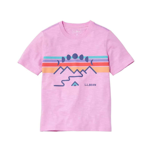 L.L.Bean Kids' Moon Phases Glow-in-the-Dark Short Sleeve Graphic T- Shirt