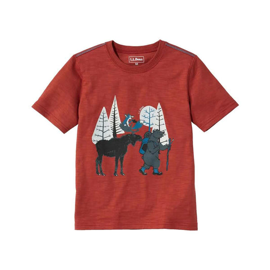 L.L.Bean Kids' Trail Glow-in-the-Dark Short Sleeve Graphic T- Shirt