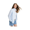 L.L.Bean Women's Seacoast Seersucker Big Long Sleeve Button Up Shirt