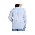 L.L.Bean Women's Bean's Seacoast Seersucker Big Long Sleeve Shirt - Curvy