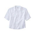 L.L.Bean Women's Cloud Gauze Elbow Sleeve Polo Shirt