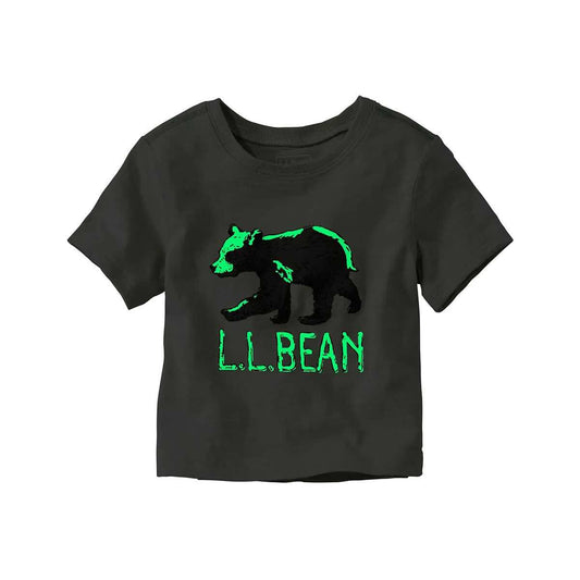 L.L.Bean Toddler Bear Glow-in-the-Dark Short Sleeve Graphic T- Shirt
