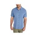 L.L.Bean Men's Comfort Stretch Performance Seersucker Plaid Short Sleeve Shirt