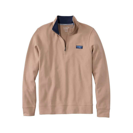 L.L.Bean Men's Comfort Stretch Performance Piqué Quarter-Zip Pullover