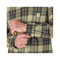Carhartt Men's Rugged Flex Relaxed Fit Midweight Flannel Long Sleeve Plaid Shirt - Tall