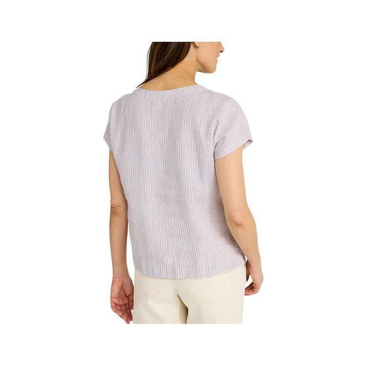 L.L.Bean Women's Premium Washable Short Sleeve Linen Shirt