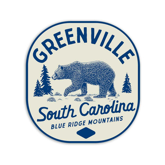 TGT Greenville Blue Ridge Mountains Bear Sticker