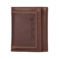 Carhartt Men's Leather Triple-Stitched Trifold Wallet