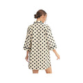 JODIFL Women's Polka Dot 3/4 Sleeve Woven Dress
