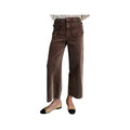 Easel Women's Washed Corduroy Pants, Brown