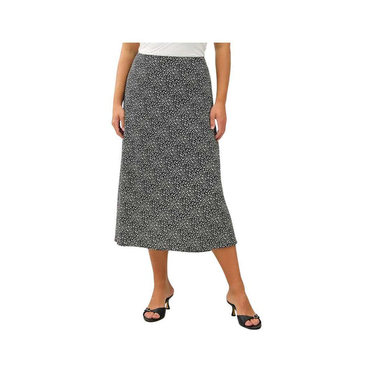 Be Cool Women's Elastic Waistband Printed Midi Skirt
