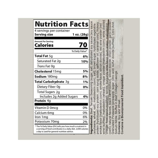 Walnut Creek Foods Old Fashioned Pineapple Teriyaki Beef Sticks