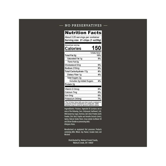 Walnut Creek Foods Single Serve Barbeque Potato Chips