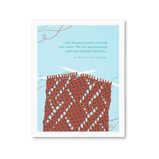 Human Patterns Birthday Card