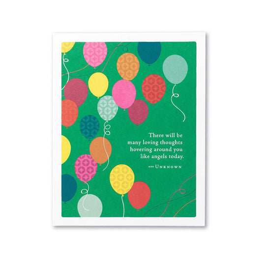 Many Loving Thoughts Birthday Card
