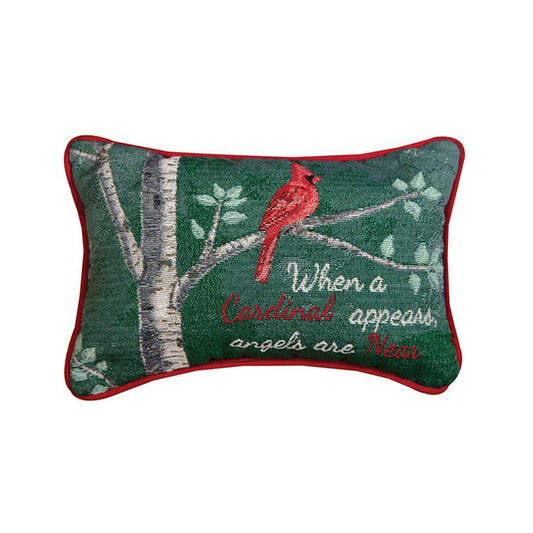 When A Cardinal Appears Word Pillow