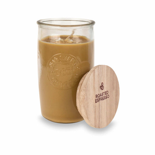 Roasted Espresso Logo Jar Candle - 12 Ounce