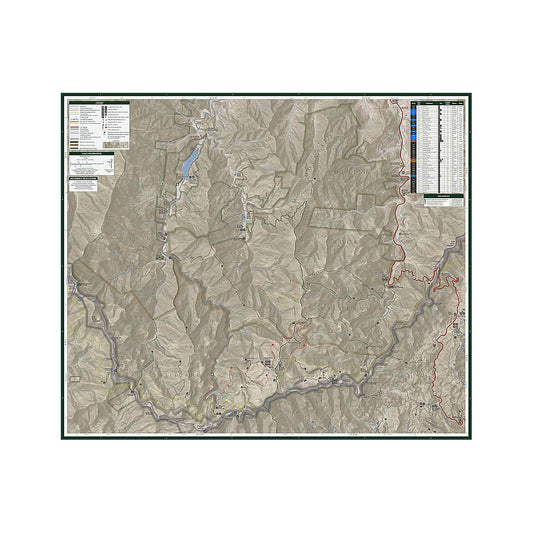 Shining Rock and Middle Prong Wilderness Map