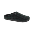 Birkenstock Men's Zermatt Shearling Slippers Plaidgreen Black