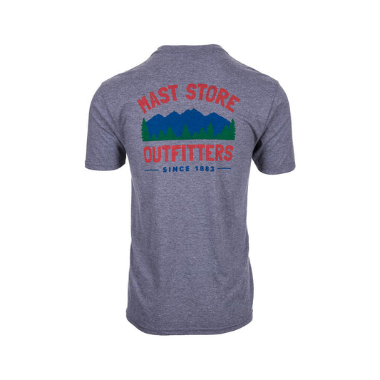 Mast Store Outfitter Tri Blend Short Sleeve T-Shirt Grey Frost