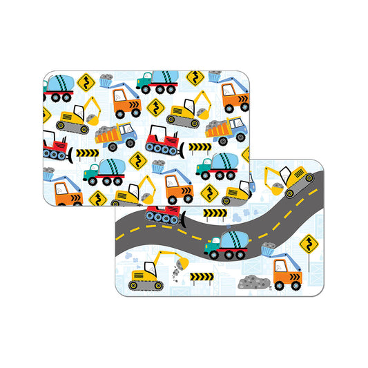 Construction Trucks Reversible Kids Placemat