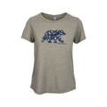 Bum Wraps Women's Hendersonville Pretty Flower Bear Short Sleeve T-Shirt
