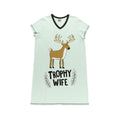LazyOne Women's Trophy Wife V-Neck Short Sleeve Nightshirt