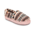 Acorn Women's Faux Fur Fairisle Moccasin Slippers, Pink