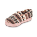 Acorn Women's Faux Fur Fairisle Moccasin Slippers, Pink, alternate view 1