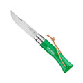 No.07 Stainless Steel Pocket with Lanyard Knife Green