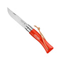 No.07 Stainless Steel Pocket with Lanyard Knife Orange