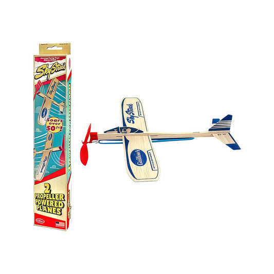 Guillow's Sky Streak Balsa Power Plane Twin Pack Toy