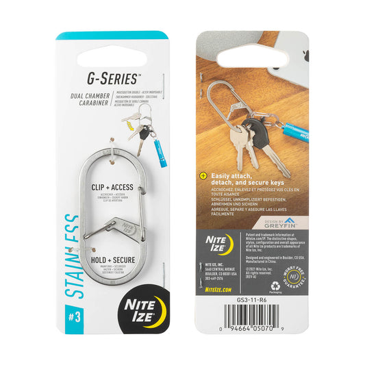 G-Series #3 Dual Chamber Carabiner Stainless