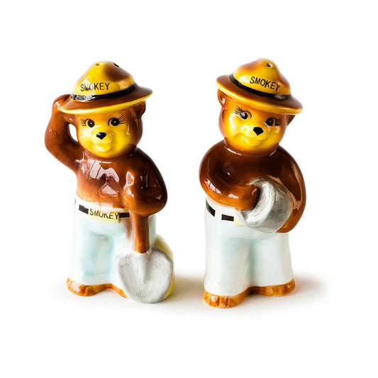 Smokey The Bear Salt and Pepper Shakers