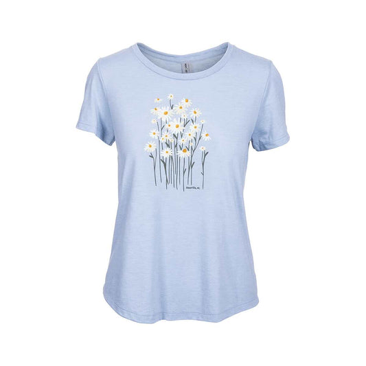 Bum Wraps Women's Asheville Wild Daisy Short Sleeve T-Shirt
