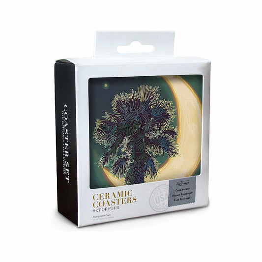 Lantern Press Palmetto Moon Coaster Set