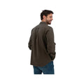 Old Ranch Men's Rustic Ridge Organic Cotton Flannel Shirt, Olive, alternate view 1