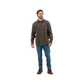 Old Ranch Men's Rustic Ridge Organic Cotton Flannel Shirt, Olive, alternate view 2