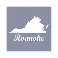 Roanoke Virginia Sweatshirt Blanket Grey