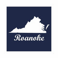Roanoke Virginia Sweatshirt Blanket  Navy