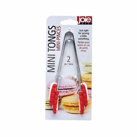 Harold Import Joie Mini Serving Tongs with Silicone Tips - 2 Pack