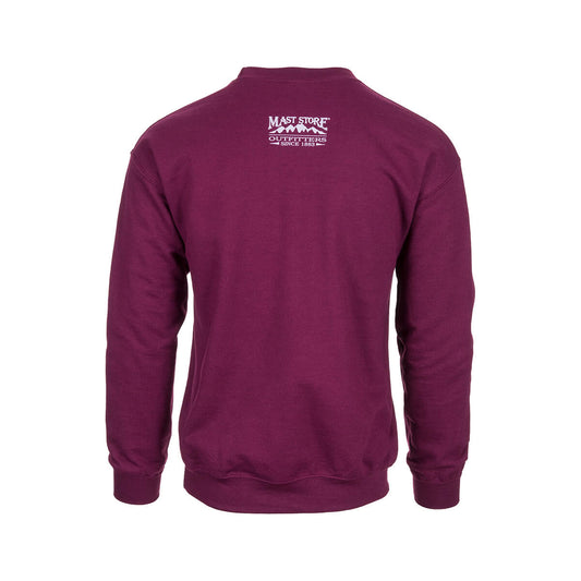 Mast Store Outfitters Old Goat Crew Sweatshirt Burgundy