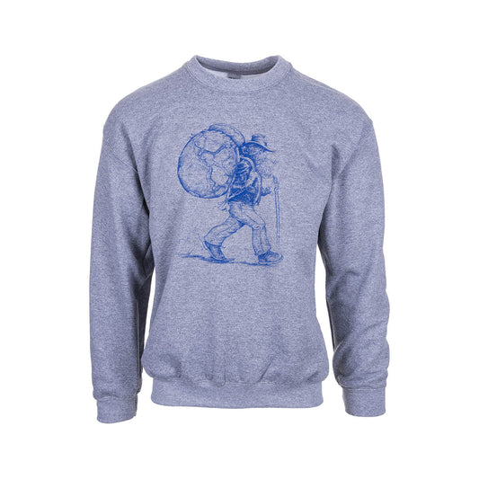Mast Store Outfitters World Traveler Crew Sweatshirt Graphite Heather