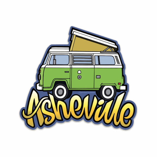 Asheville Green Bus Sticker