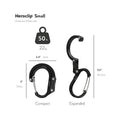 GEAR AID Heroclip Small Carabiner Stealth Black