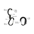 GEAR AID Heroclip Small Carabiner Stealth Black