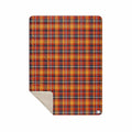 Flannel Sherpa Blanket Autumn Plaid