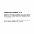 Strawberry Sour Power Belts Candy - 1 lb.